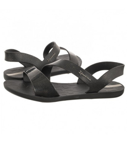 Ipanema Vibe Sandal Fem 82429/AJ078 Black/Glitter Black (IP1-s) sandalai