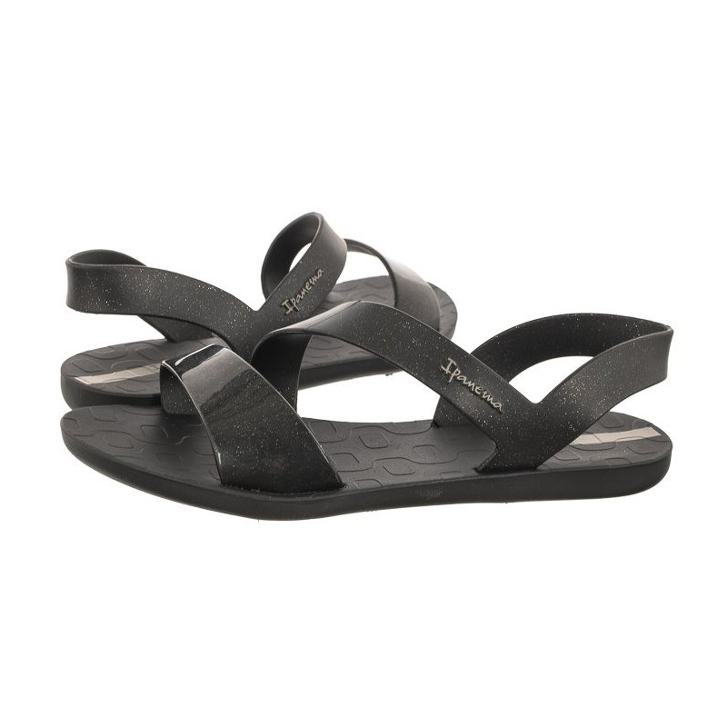 Ipanema Vibe Sandal Fem 82429/AJ078 Black/Glitter Black (IP1-s) sandalai