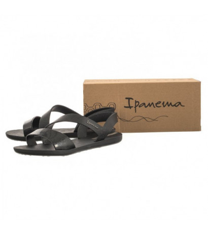 Ipanema Vibe Sandal Fem 82429/AJ078 Black/Glitter Black (IP1-s) sandalai