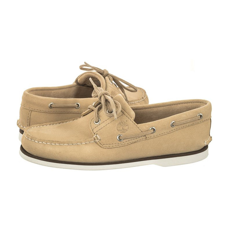 Timberland Classic Boat Boat Shoe Light Beige Suede 0A5QRR DQ9 (TI121-a) batai