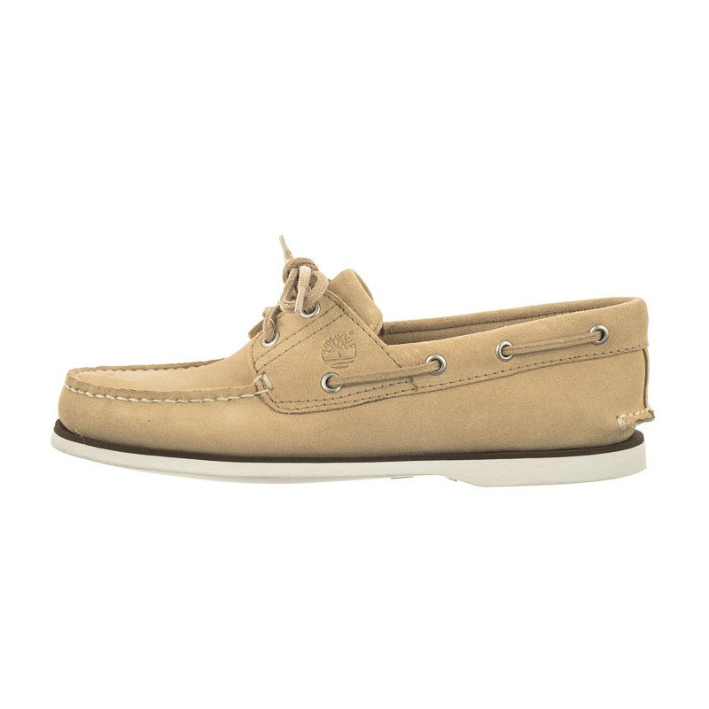 Timberland Classic Boat Boat Shoe Light Beige Suede 0A5QRR DQ9 (TI121-a) batai