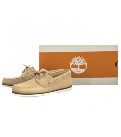 Timberland Classic Boat Boat Shoe Light Beige Suede 0A5QRR DQ9 (TI121-a) batai