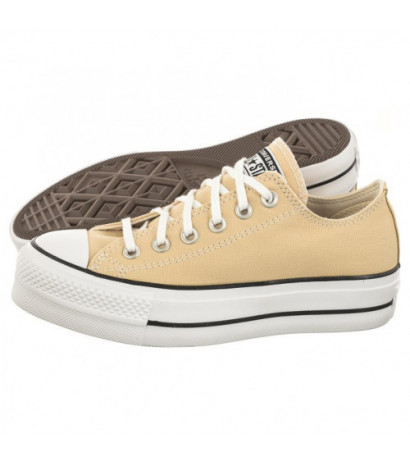 Converse CTAS Lift Ox Oat Milk/White/Black A03542C (CO606-b) bateliai