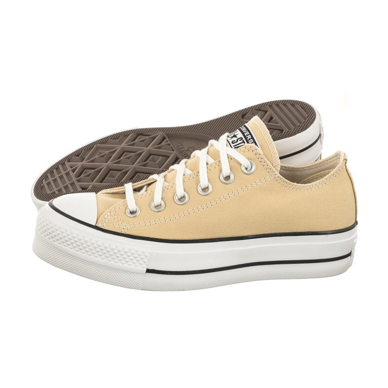 Converse CTAS Lift Ox Oat Milk/White/Black A03542C (CO606-b) bateliai