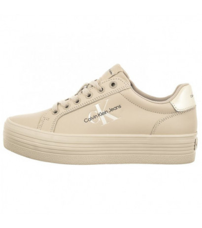 Calvin Klein Vulc Flatform Laceup Lth Pearl YW0YW01042 (CK306-a) bateliai