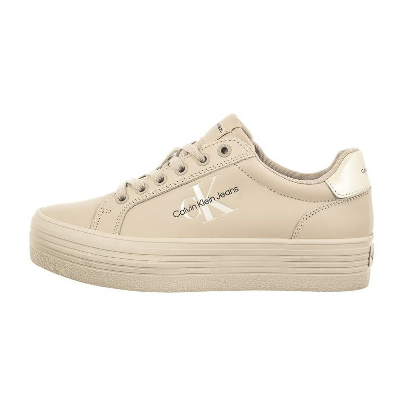 Calvin Klein Vulc Flatform Laceup Lth Pearl YW0YW01042 (CK306-a) bateliai