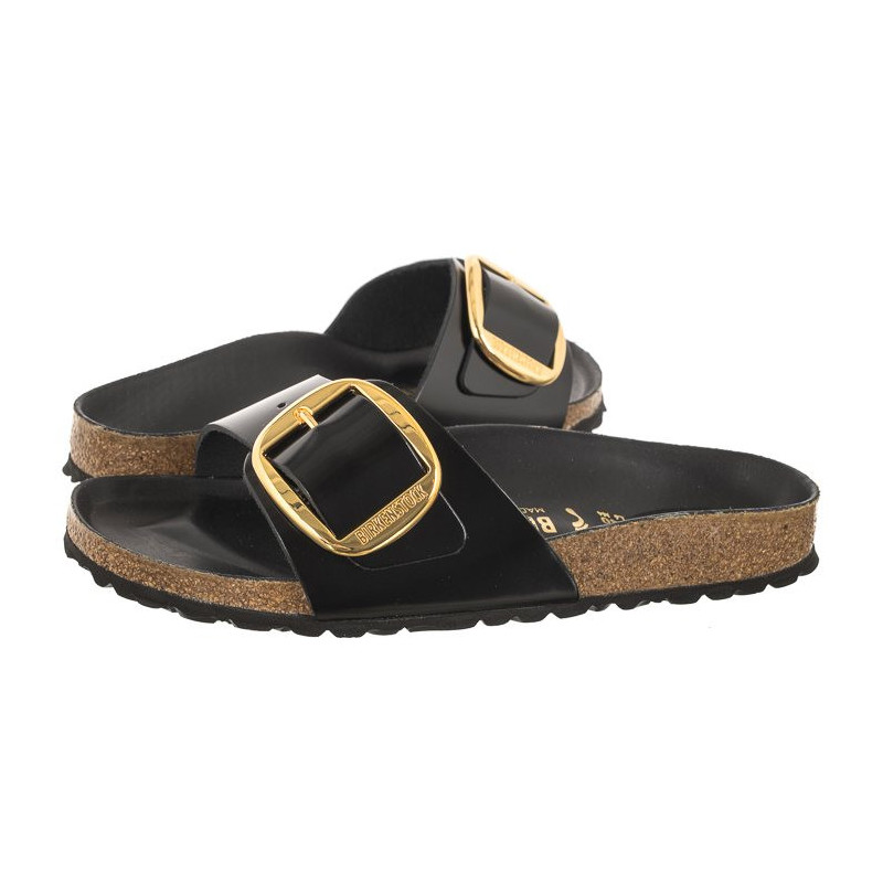 Birkenstock Madrid Big Buckle High-Shine Black 1022650 (BK238-a) Moteriški batai/šlepetės