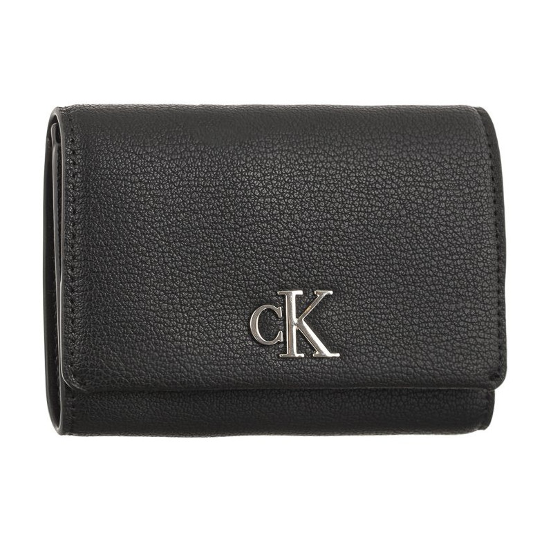 Calvin Klein Minimal Monogram Med Trifold Black K60K610107 BDS (CK149-c) rankinė