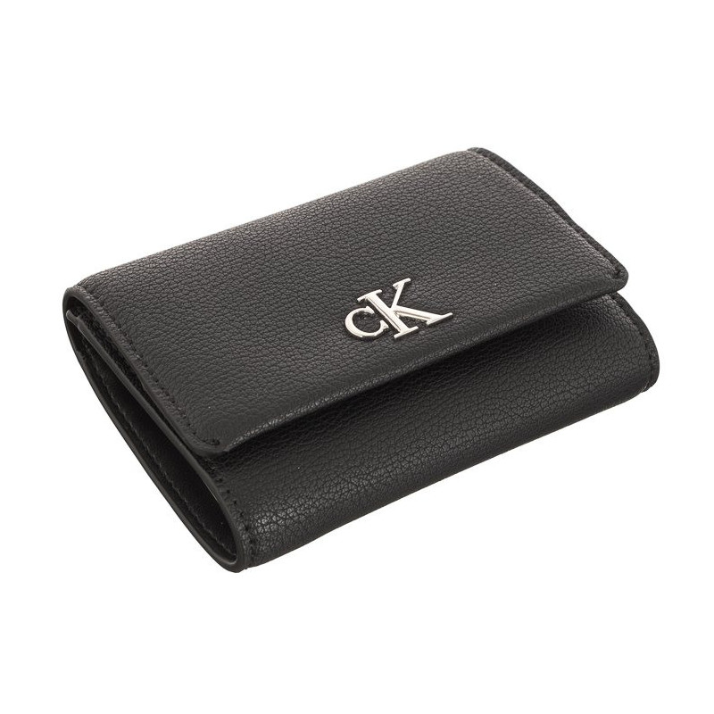 Calvin Klein Minimal Monogram Med Trifold Black K60K610107 BDS (CK149-c) rankinė