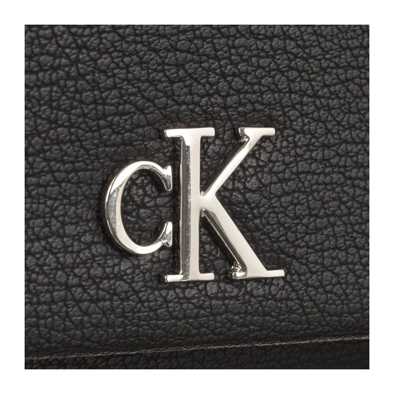 Calvin Klein Minimal Monogram Med Trifold Black K60K610107 BDS (CK149-c) rankinė