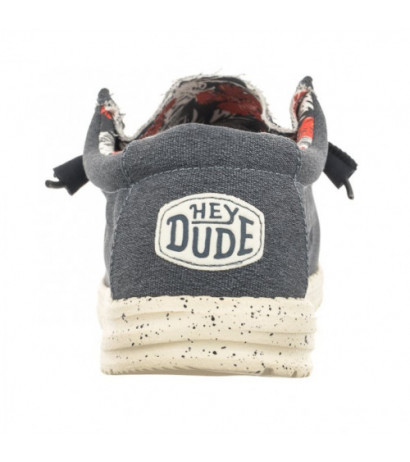 Hey Dude Wally Stretch Canvas Blue 40022-425 (HY13-a) batai