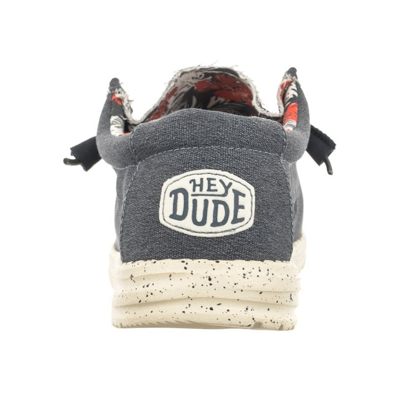 Hey Dude Wally Stretch Canvas Blue 40022-425 (HY13-a) batai