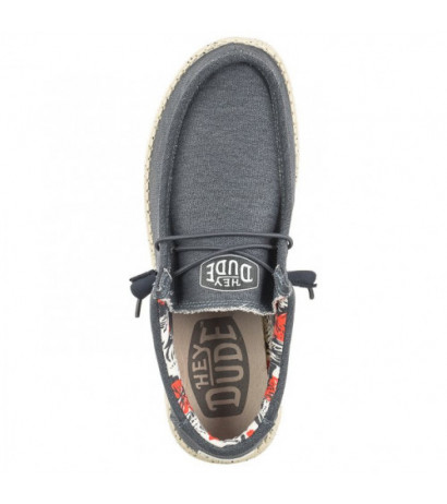 Hey Dude Wally Stretch Canvas Blue 40022-425 (HY13-a) batai