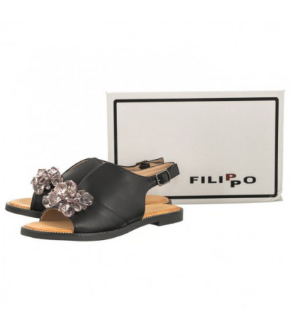 Filippo Czarne DS4622/23 BK (FO47-a) sandalai