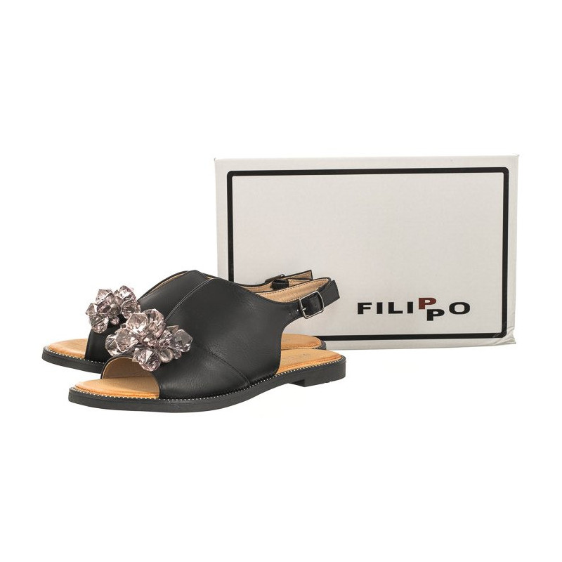 Filippo Czarne DS4622/23 BK (FO47-a) sandalai