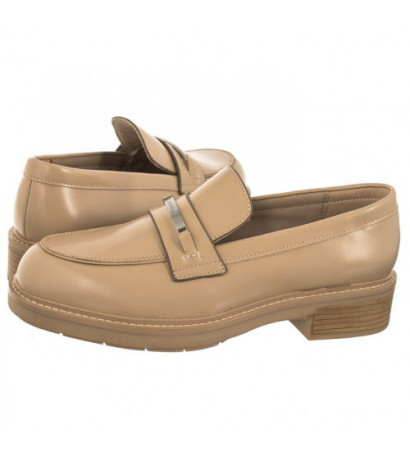 Calvin Klein Rubber Sole Loafer W/HW Ck Nude HW0HW01791 AB2 (CK312-b) bateliai - Batai