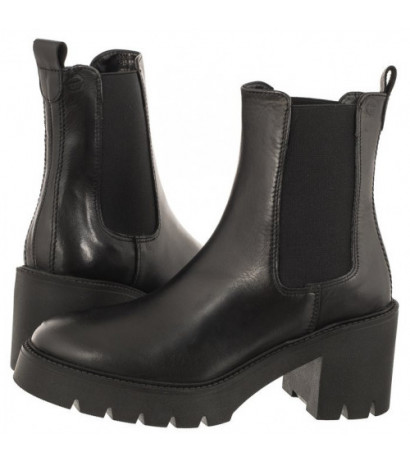 Tamaris Czarne 1-25469-41 003 Black Leather (TM452-a) batai - Batai