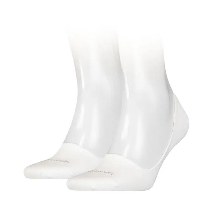 Calvin Klein Footie Mid Cut White 701218708 002 (CK319-b) kojinės