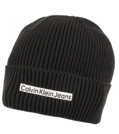 Calvin Klein Institutional Patch Beanie Black K50K509895 BDS (CK338-a) kepurė