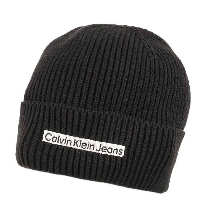 Calvin Klein Institutional Patch Beanie Black K50K509895 BDS (CK338-a) kepurė