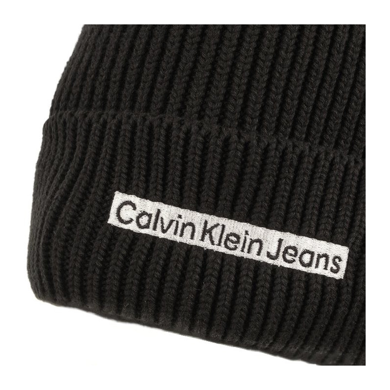 Calvin Klein Institutional Patch Beanie Black K50K509895 BDS (CK338-a) kepurė