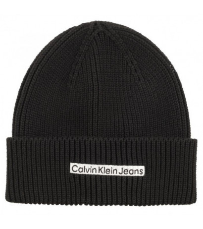 Calvin Klein Institutional Patch Beanie Black K50K509895 BDS (CK338-a) kepurė