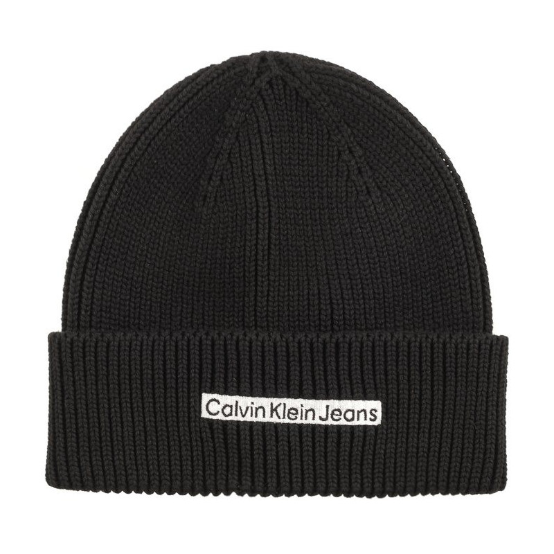 Calvin Klein Institutional Patch Beanie Black K50K509895 BDS (CK338-a) kepurė