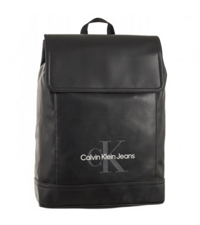 Calvin Klein Monogram Soft Flap BP 43 Black K50K511109 BDS (CK331-a) kuprinė