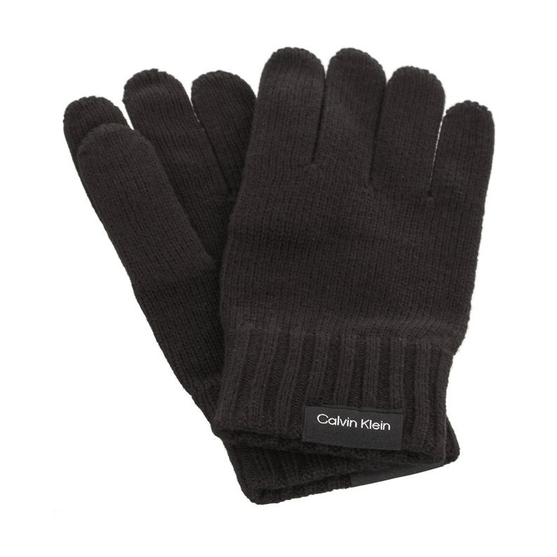 Calvin Klein Classic Cotton Rib Gloves Black K50K511011 BAX (CK350-a) aksesuaras