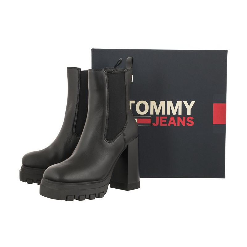 Tommy Hilfiger Tjw High Heel Chelsea Black EN0EN02306 BDS (TH860-a) bateliai