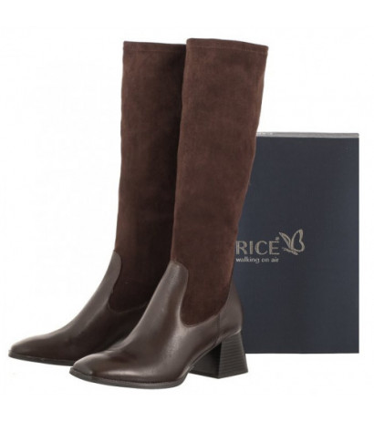 Caprice Brązowe 9-25527-41 329 Dk Brown Comb (CP386-a) bateliai