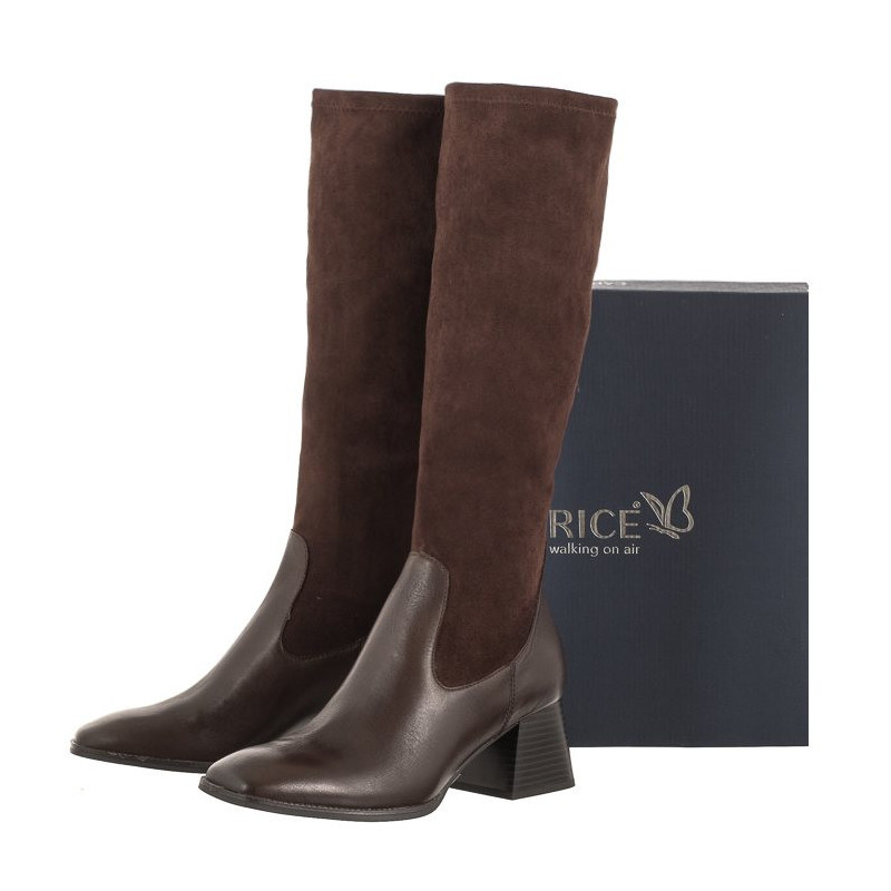Caprice Brązowe 9-25527-41 329 Dk Brown Comb (CP386-a) bateliai