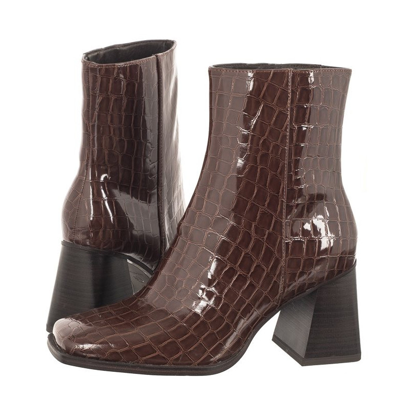 Tamaris Brązowe Lakierowane 1-25328-41 397 Brown Croco (TM467-a) bateliai