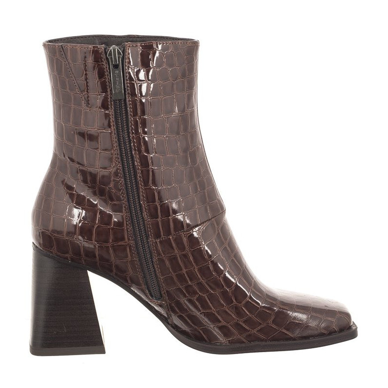 Tamaris Brązowe Lakierowane 1-25328-41 397 Brown Croco (TM467-a) bateliai