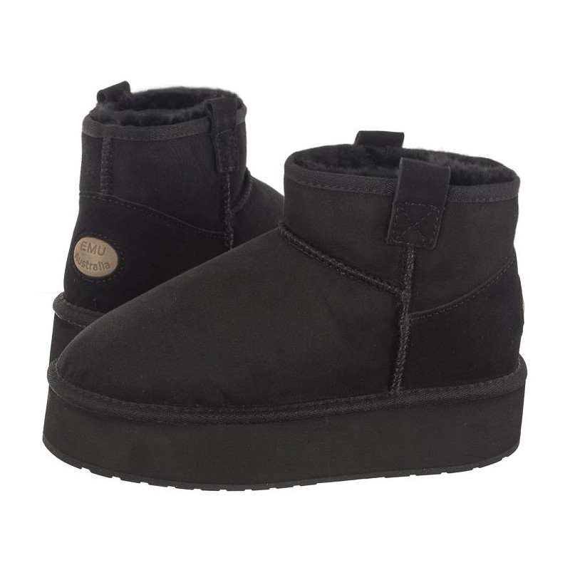 EMU Australia Foy Flatform Micro Black W13073 (EM470-b) bateliai