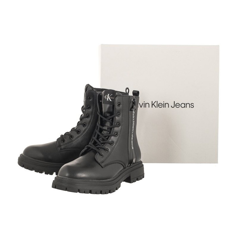 Calvin Klein Lace-up Bootie V3A5-80686-1355 999 Black (CK355-a) batai
