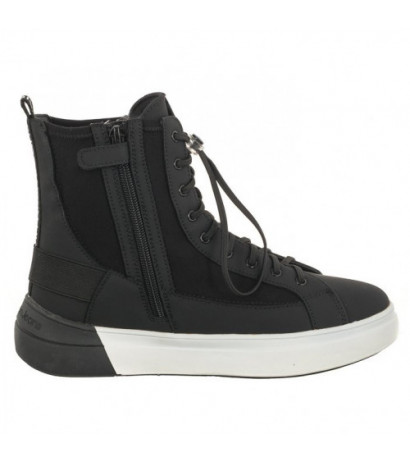 Calvin Klein High Top Lace-up Sneaker V3X9-80733-1464 999 Black (CK354-a) batai