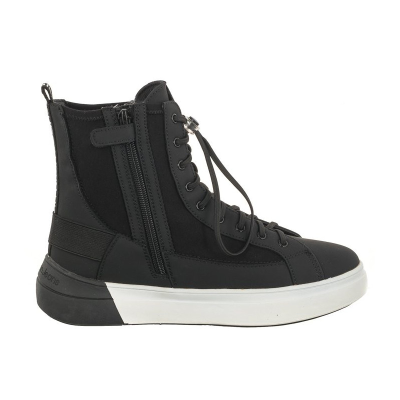 Calvin Klein High Top Lace-up Sneaker V3X9-80733-1464 999 Black (CK354-a) batai