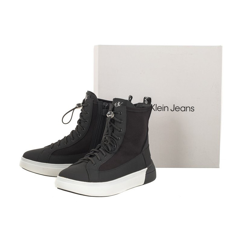 Calvin Klein High Top Lace-up Sneaker V3X9-80733-1464 999 Black (CK354-a) batai