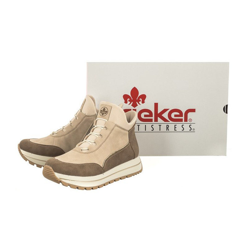 Rieker Beżowe N4051-62 Beige (RI135-a) batai