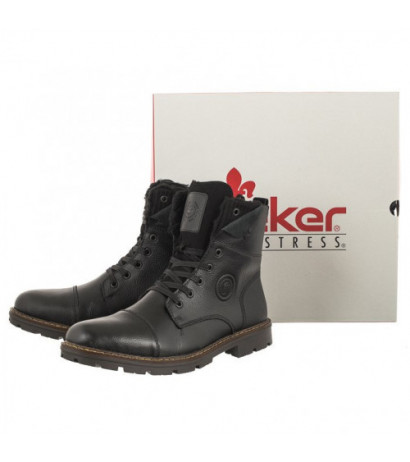 Rieker Czarne 32133-00 Black (RI140-a) žygio batai