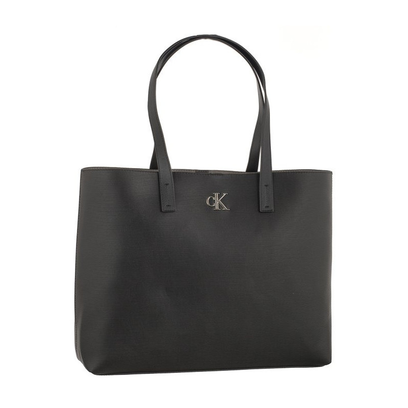 Calvin Klein Minimal Monogram Slim Tote34 Black K60K611213 BDS (CK361-a) rankinė