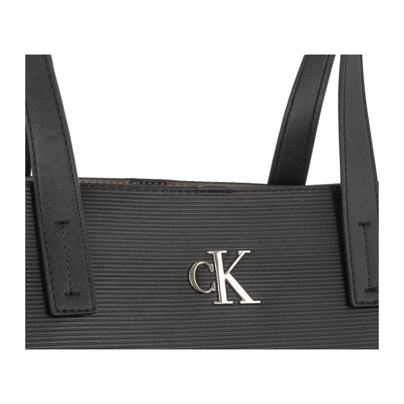 Calvin Klein Minimal Monogram Slim Tote34 Black K60K611213 BDS (CK361-a) rankinė