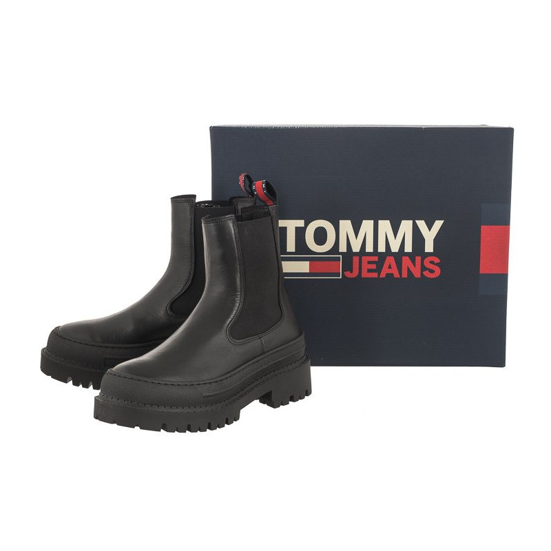 Tommy Hilfiger Tjw Chelsea Foxing Boot Black EN0EN02289 BDS (TH866-a) 