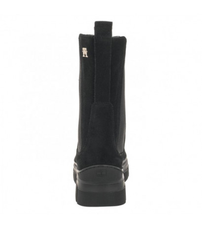 Tommy Hilfiger Essential Suede Chelsea Boot Black FW0FW07489 BDS (TH906-a) batai