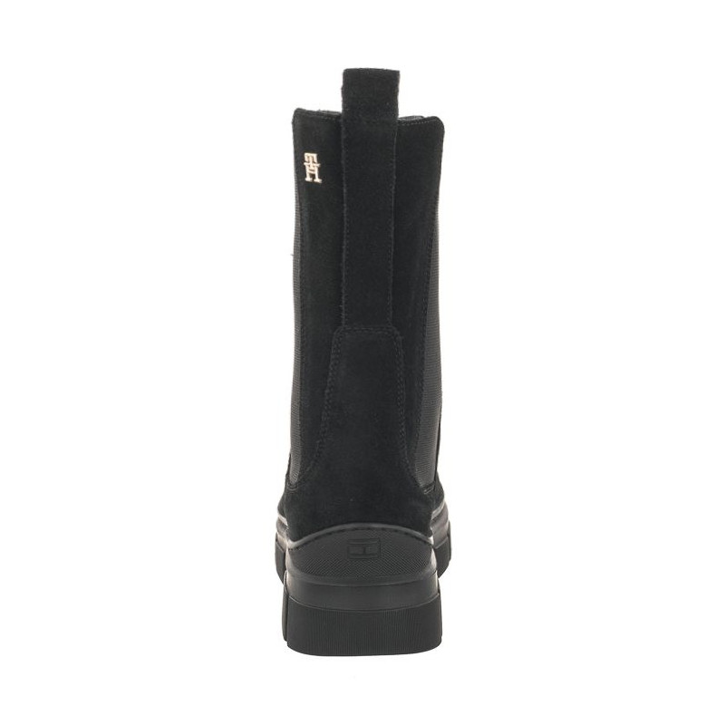 Tommy Hilfiger Essential Suede Chelsea Boot Black FW0FW07489 BDS (TH906-a) batai