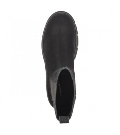 Tommy Hilfiger Essential Suede Chelsea Boot Black FW0FW07489 BDS (TH906-a) batai