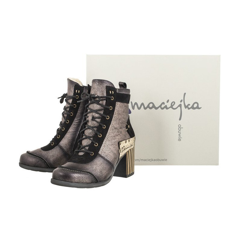 Maciejka Czarne/Złote 06127-01/00-4 (MA1133-a) bateliai