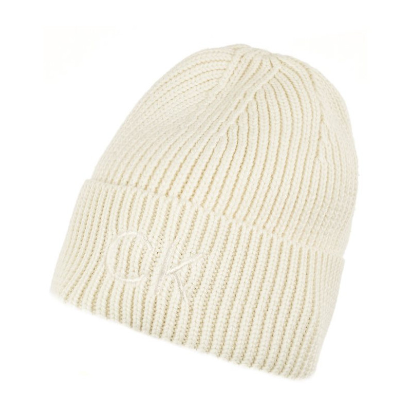 Calvin Klein Re-Lock Beanie W/Emb Marshmallow K60K608660 Yal (CK7-c) kepurė