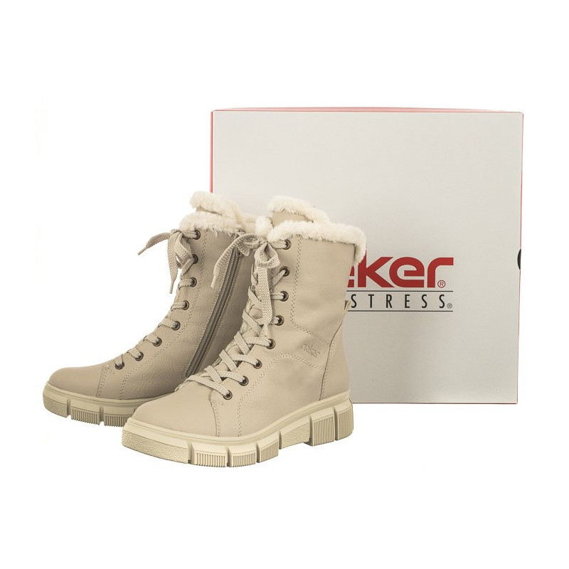 Rieker Beżowe X3402-60 Beige (RI143-a) batai